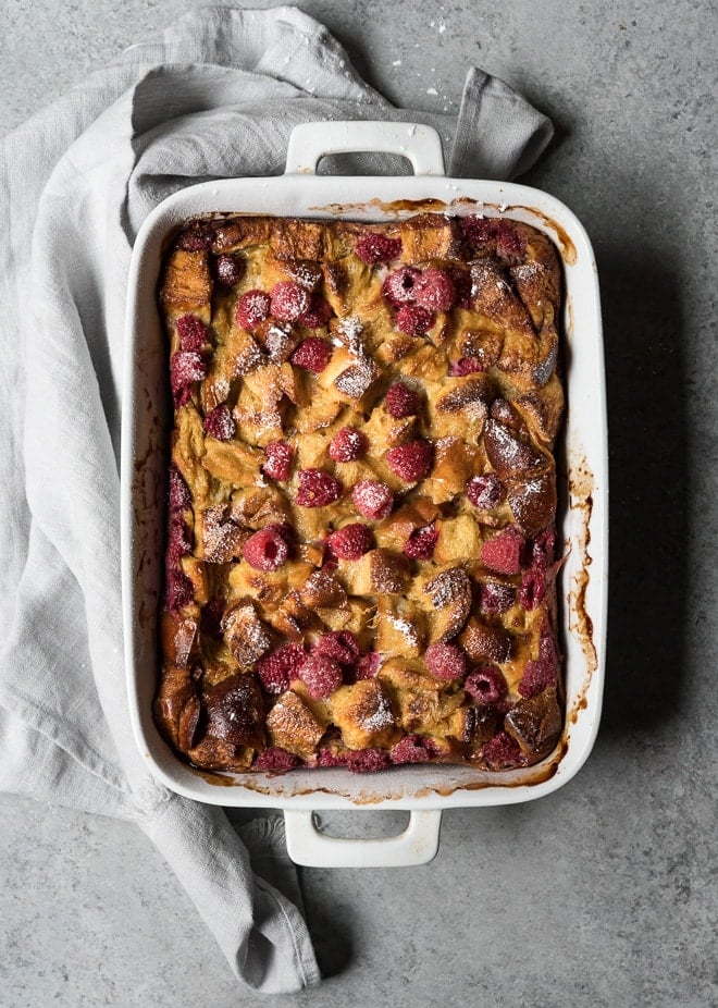 Baked Raspberry French Toast