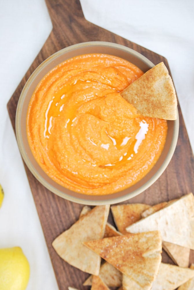 roasted red pepper hummus-4