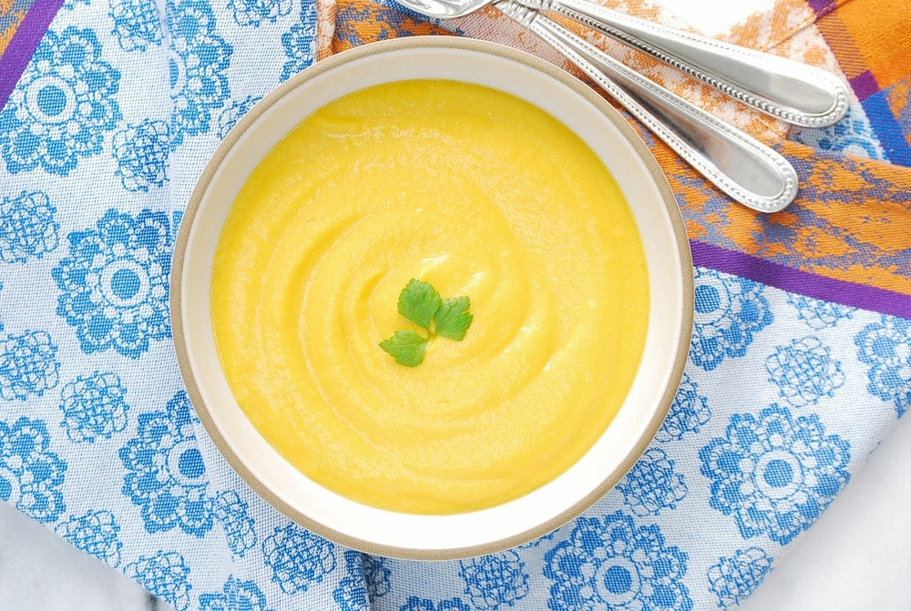 Butternut Squash Soup in a bowl