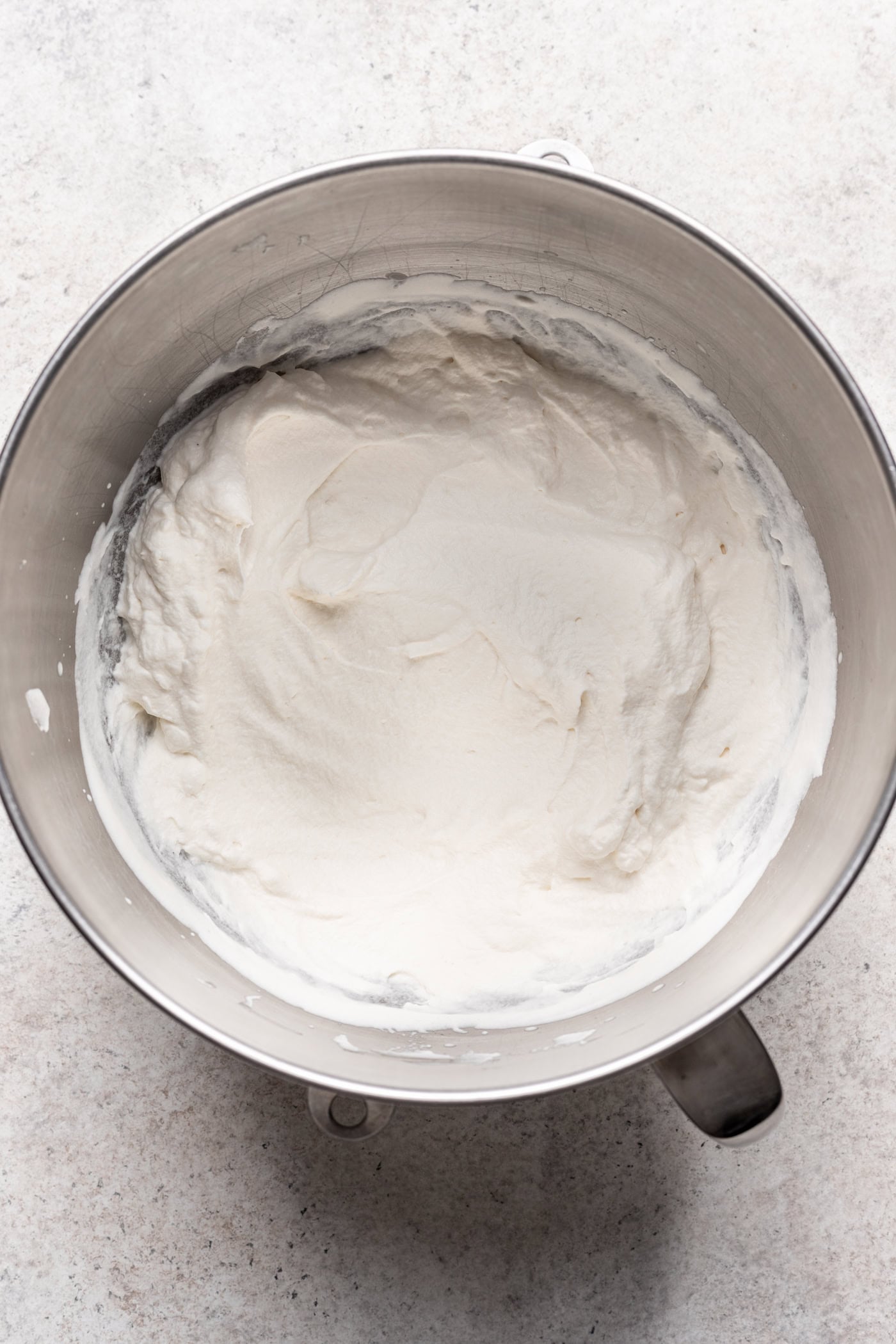 whipped cream in a bowl