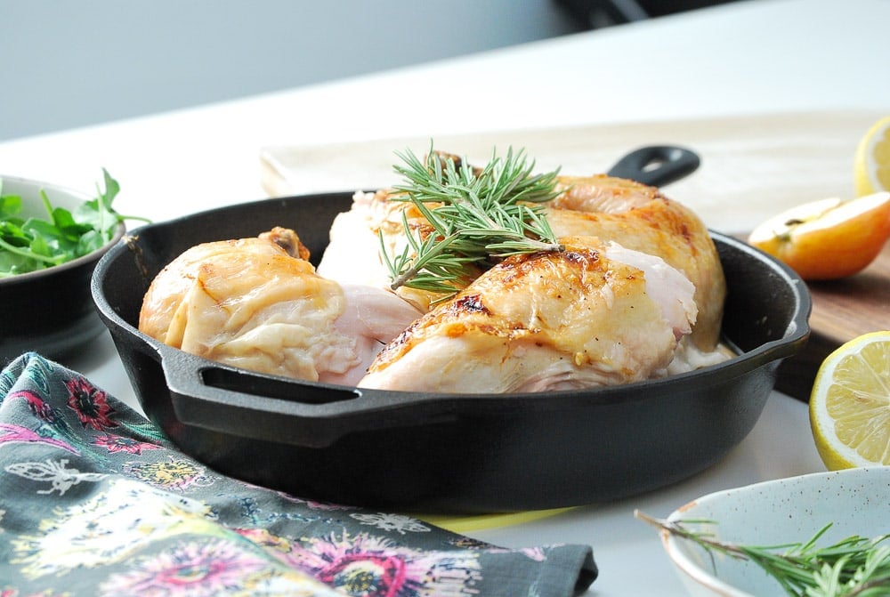 Honey Glazed Apple Roast Chicken-8