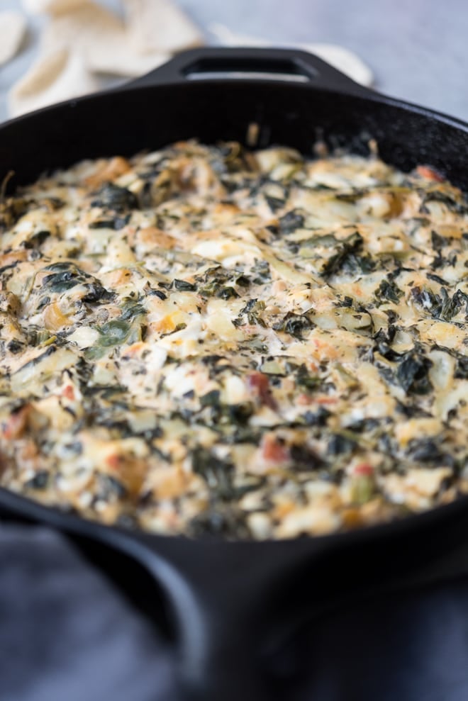 Spinach Peach Salsa Dip