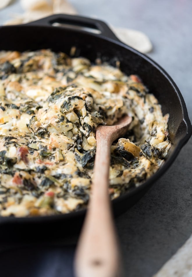 Spinach Peach Salsa Dip