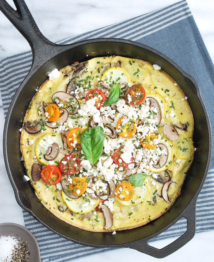 Zucchini Mushroom Frittata-3
