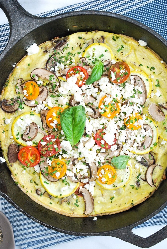 Zucchini Mushroom Frittata-4