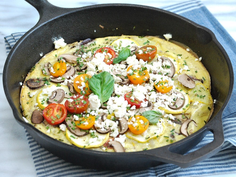 Zucchini Mushroom Frittata-5