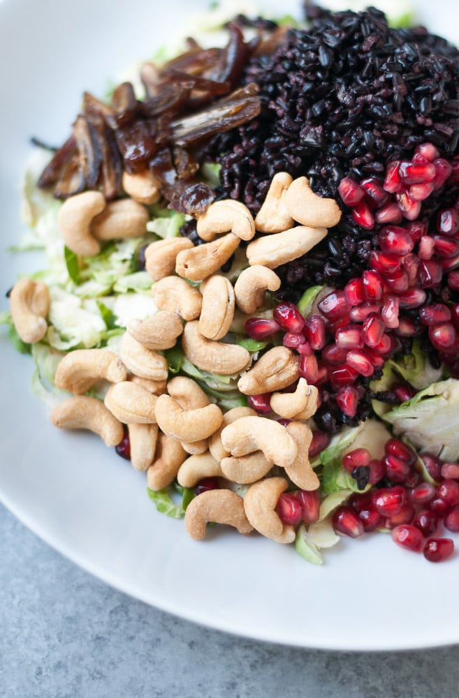 Shaved Brussels Sprouts Salad with Lemon Caper Dressing-2
