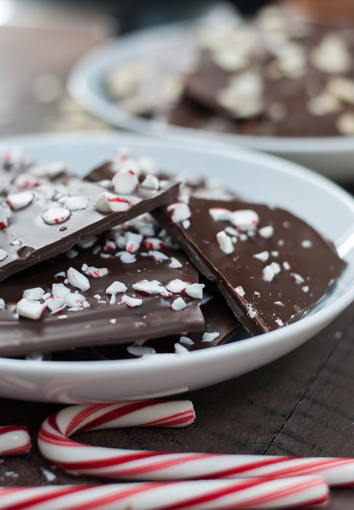 Dark Chocolate Peppermint Bark-8