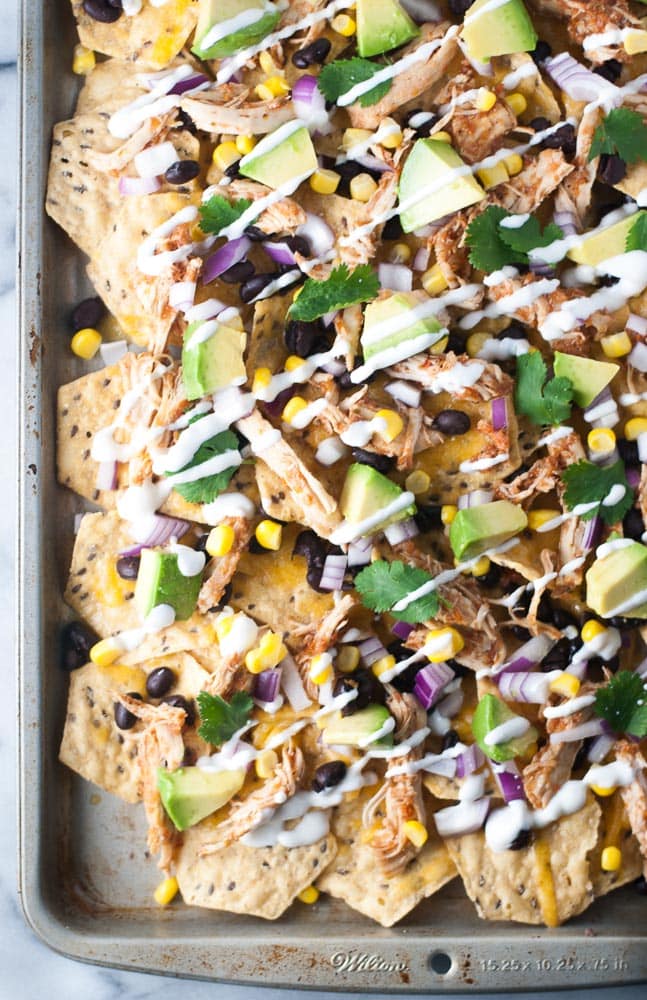 Slow Cooker Chicken Nachos-6