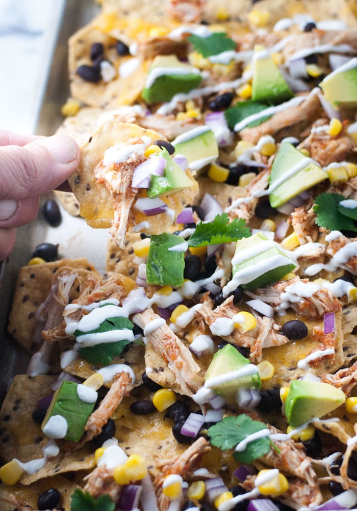 Slow Cooker Chicken Nachos-7