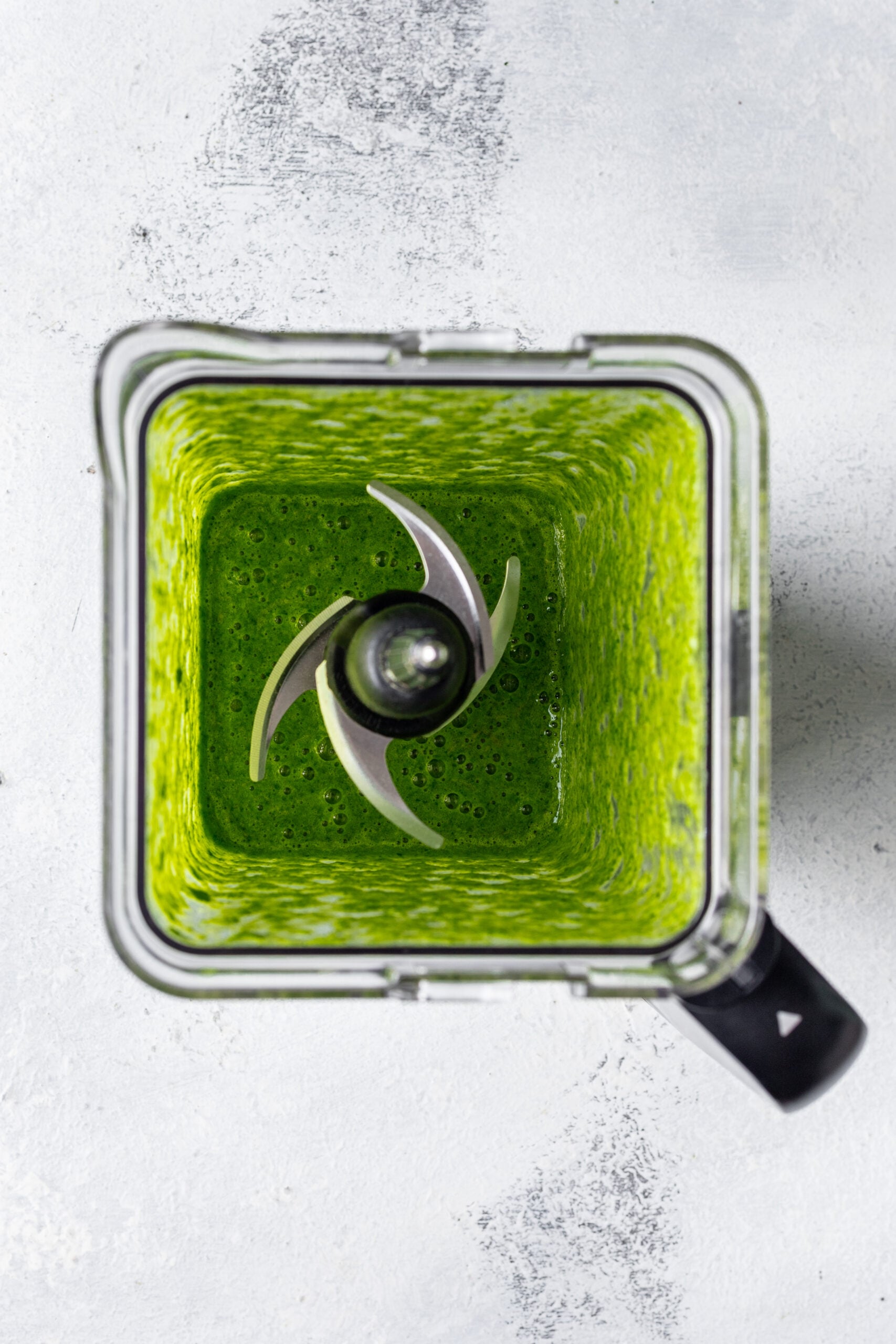 green smoothie in a blender