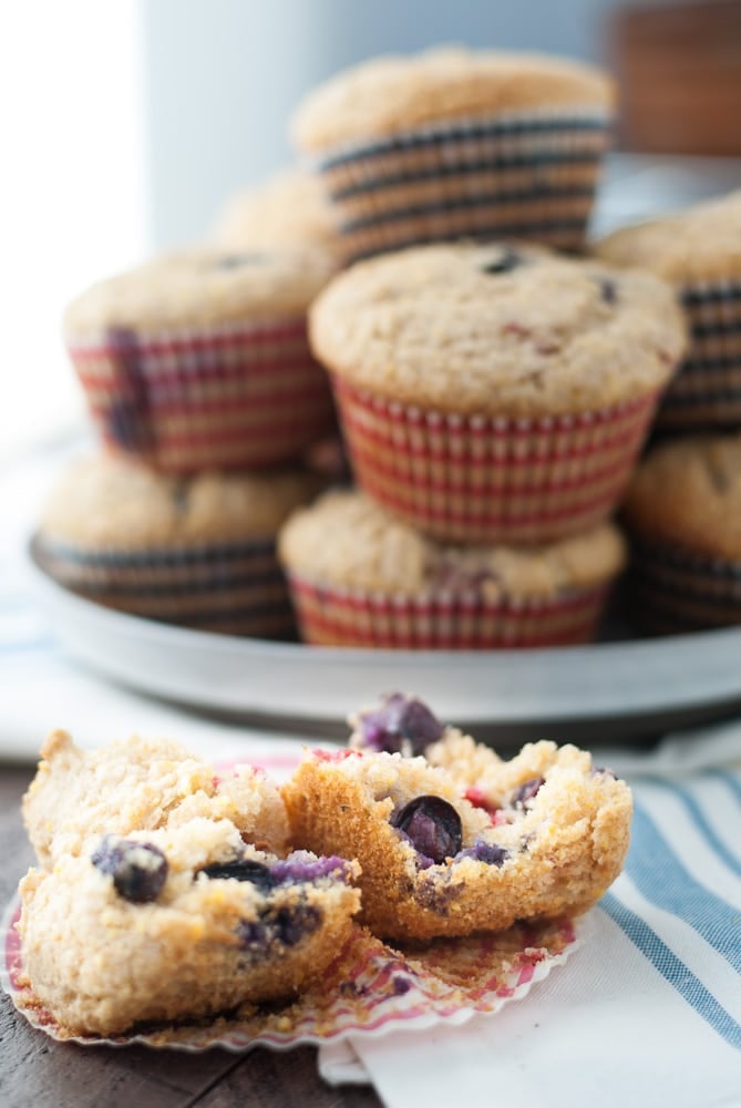 Whole Wheat Berry Corn Muffins-3