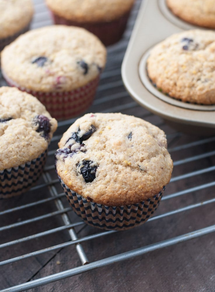 Whole Wheat Berry Corn Muffins-5
