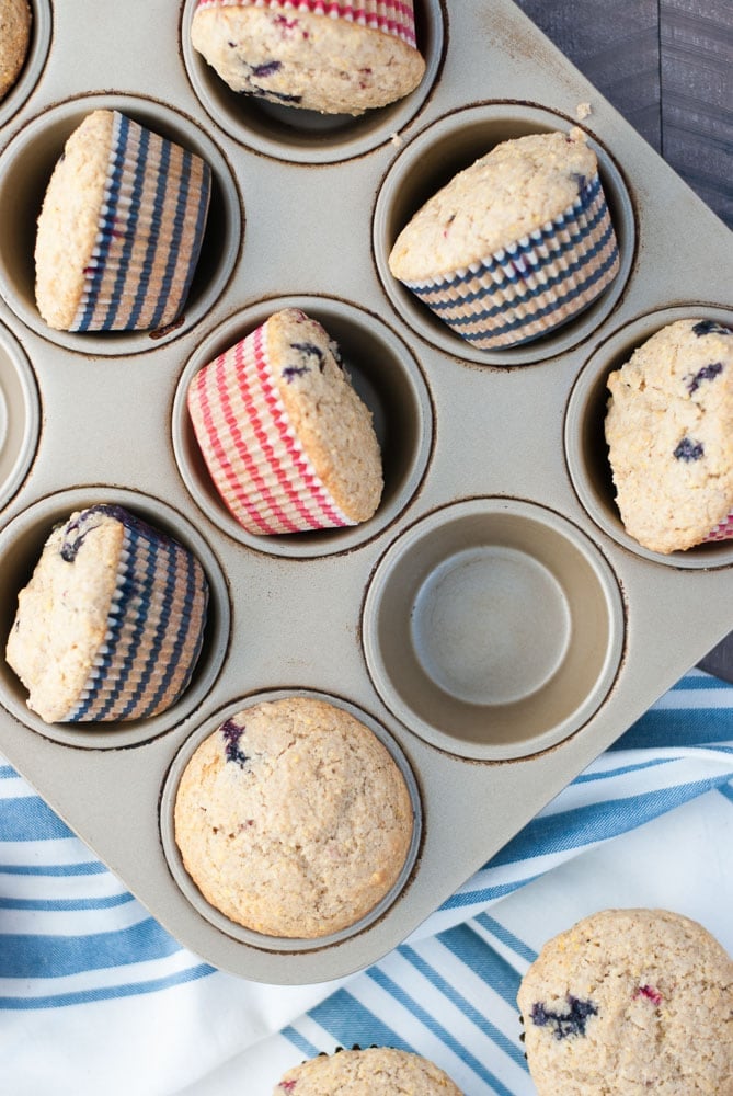 Whole Wheat Berry Corn Muffins