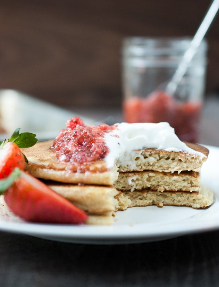Oatmeal Cottage Cheese Pancakes-5