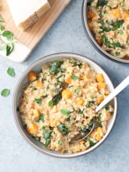 Sweet Potato & Red Chard Brown Rice Risotto