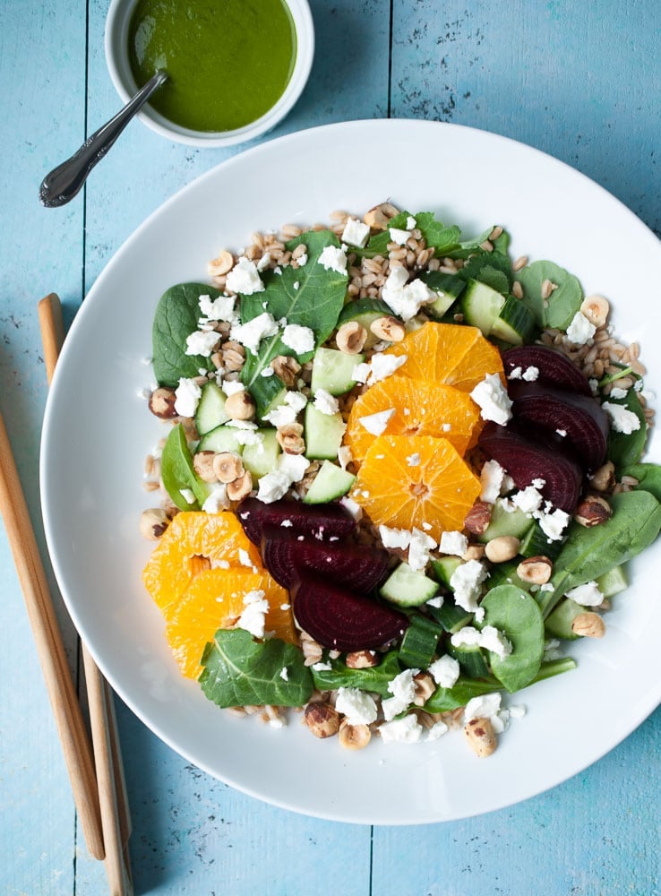 Farro, Roasted Beet, & Citrus Salad-4