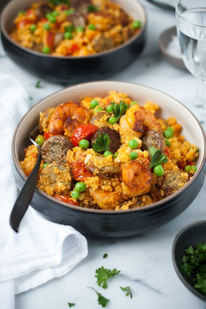 Cauliflower Rice Paella-4