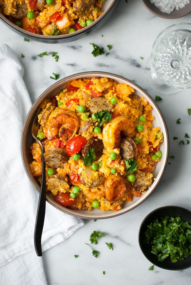 Cauliflower Rice Paella-5