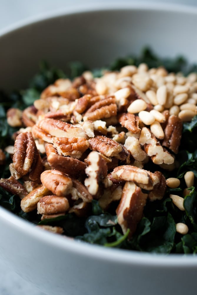 Chopped Kale Salad w- Pecans, Cranberries, & Herb Dressing-2