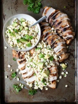 Herb Grilled Chicken w/ Fresh Corn Salsa