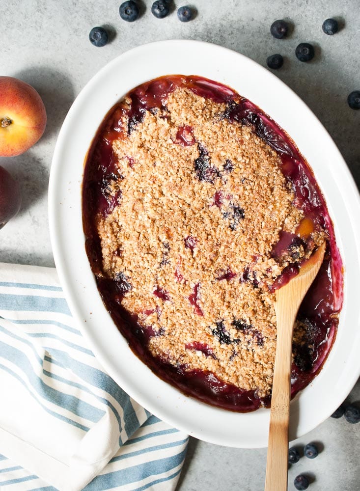Peach & Blueberry Cobbler