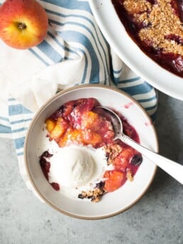 Peach & Blueberry Cobbler