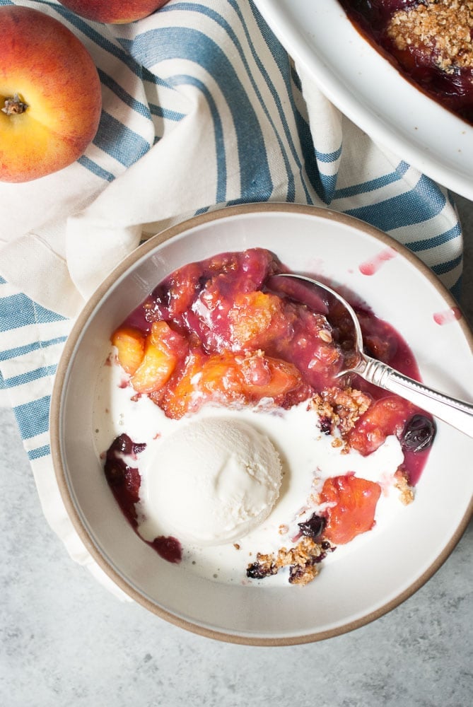 Peach & Blueberry Cobbler