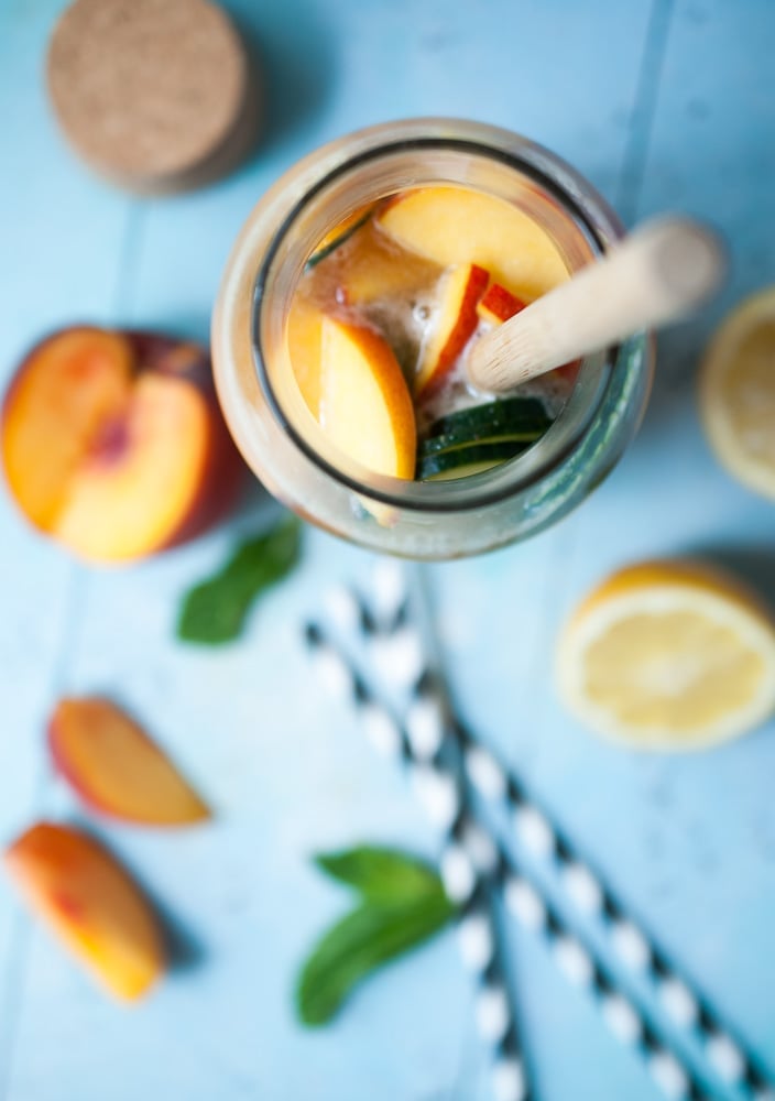 Sparkling Peach & Cucumber Lemonade_-3