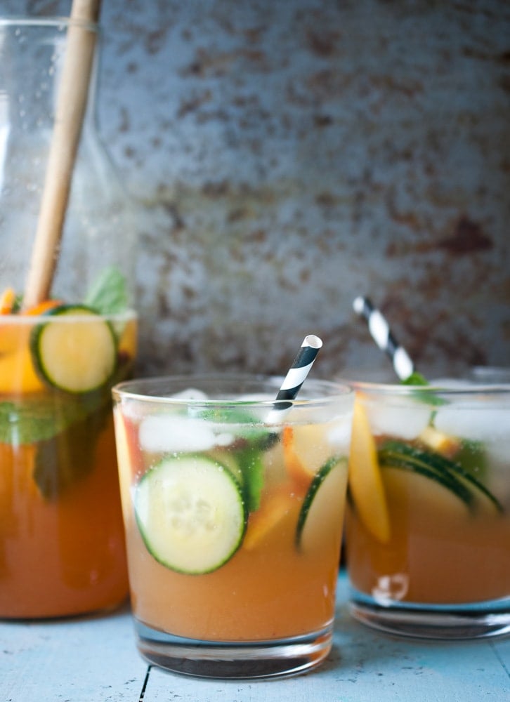 Sparkling Peach & Cucumber Lemonade_-6