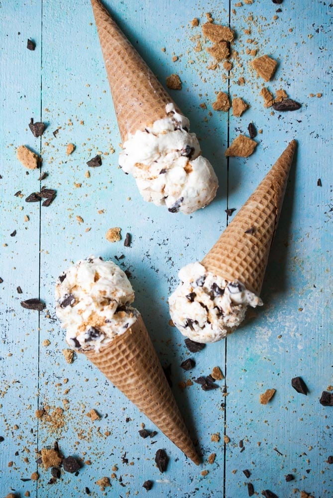 Cheesecake Smores Ice Cream