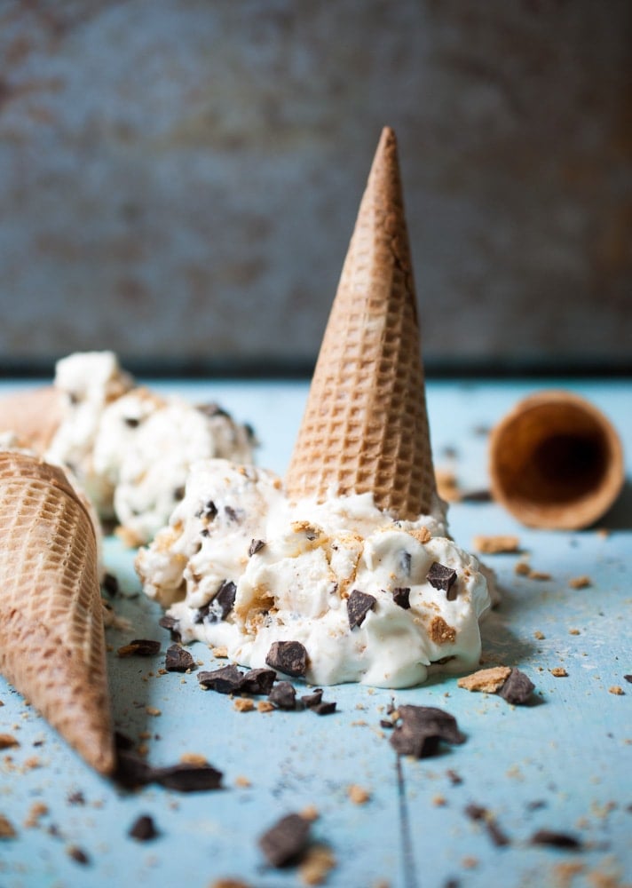 Cheesecake Smores Ice Cream