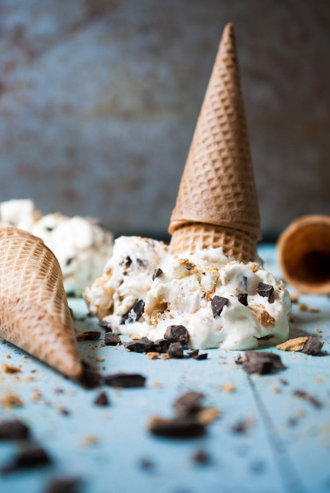 Cheesecake Smores Ice Cream