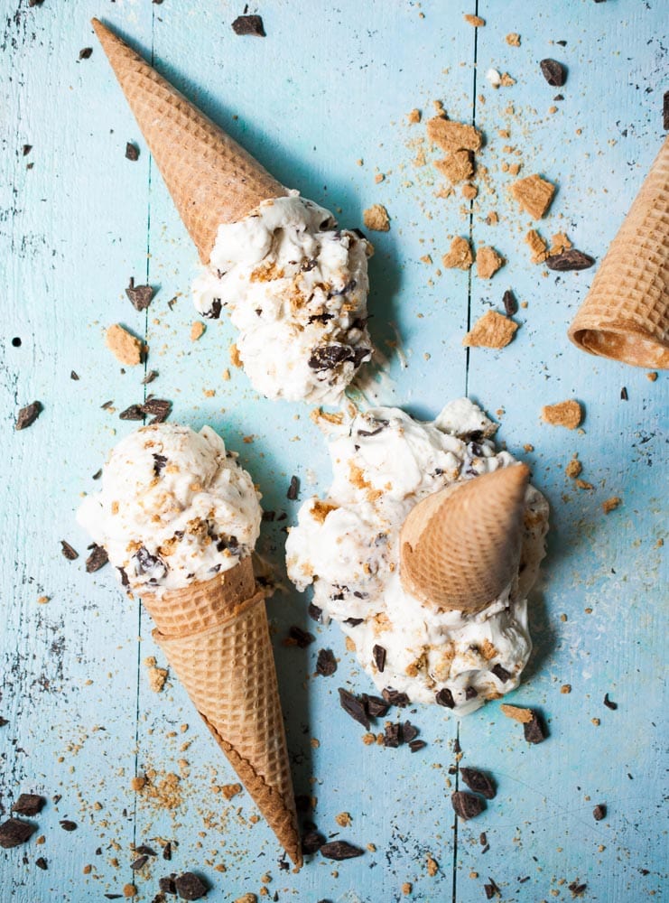 Cheesecake Smores Ice Cream