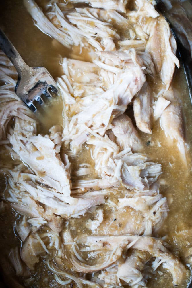 Salsa Verde Shredded Chicken