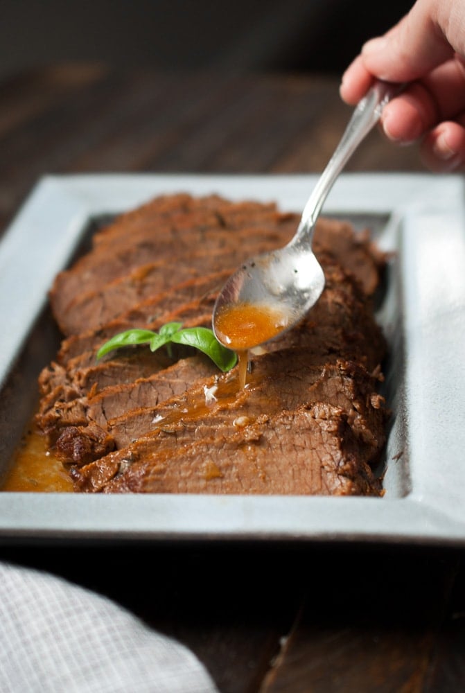 Slow Cooker Maple Brisket