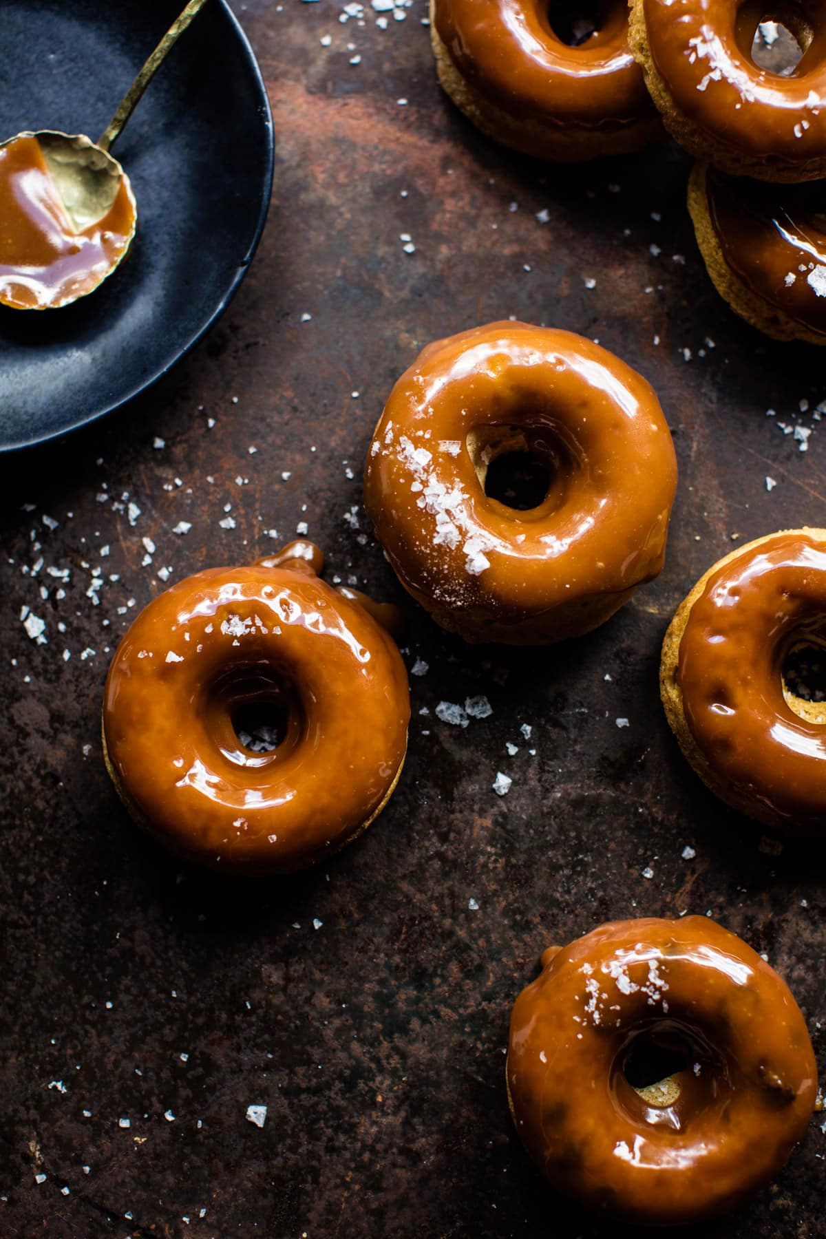 Baked Apple Caramel Apple Cider Doughnuts