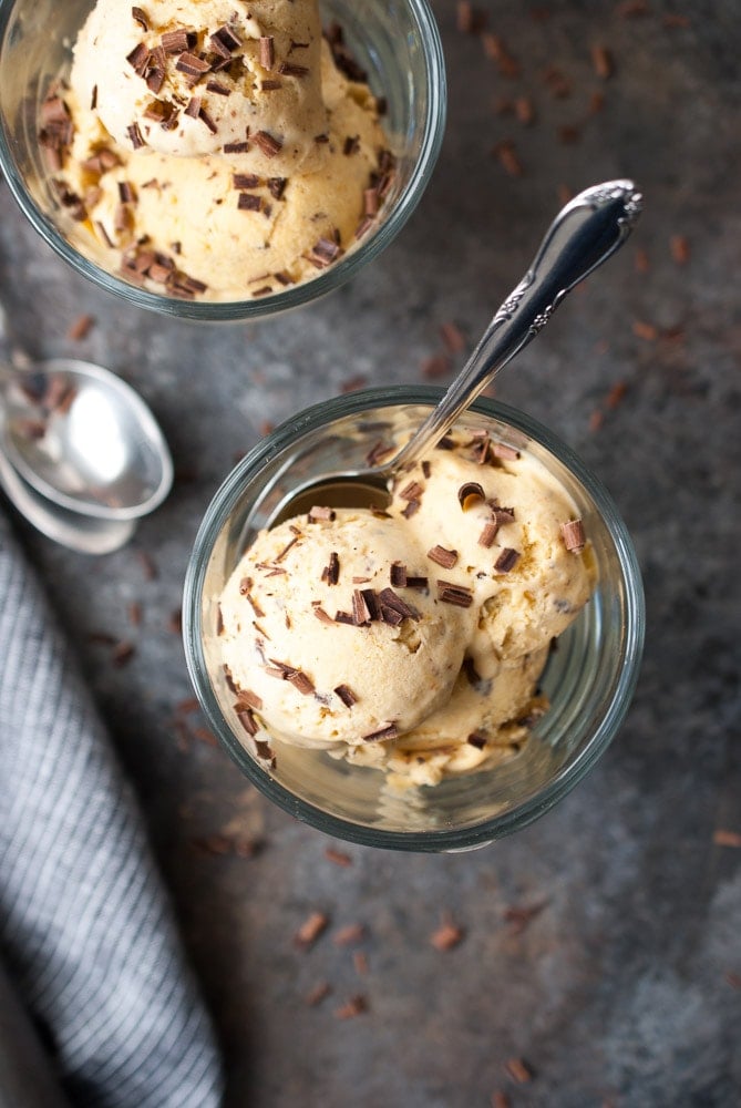 No Churn Pumpkin Chocolate Chunk Ice Cream