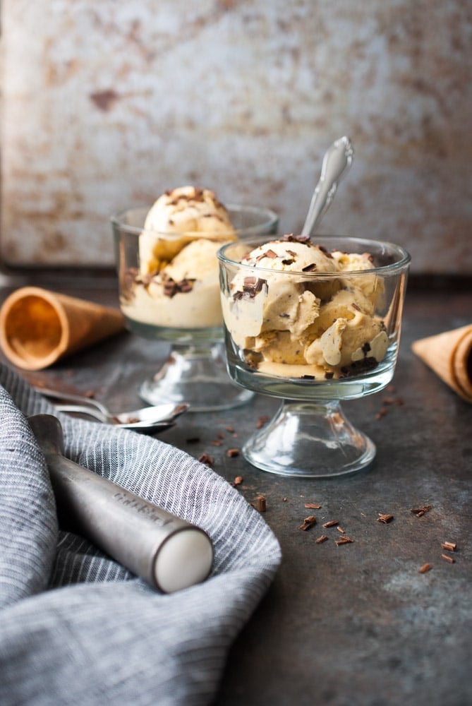 No Churn Pumpkin Chocolate Chunk Ice Cream