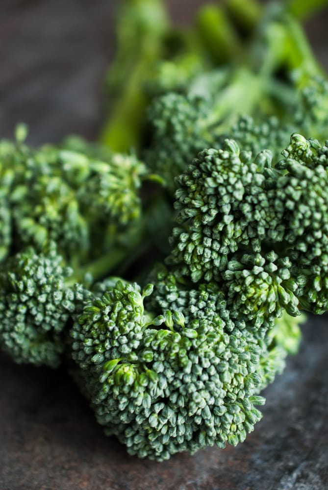Chopped Kale & Broccolini Salad w/ Lemon Tahini Dressing