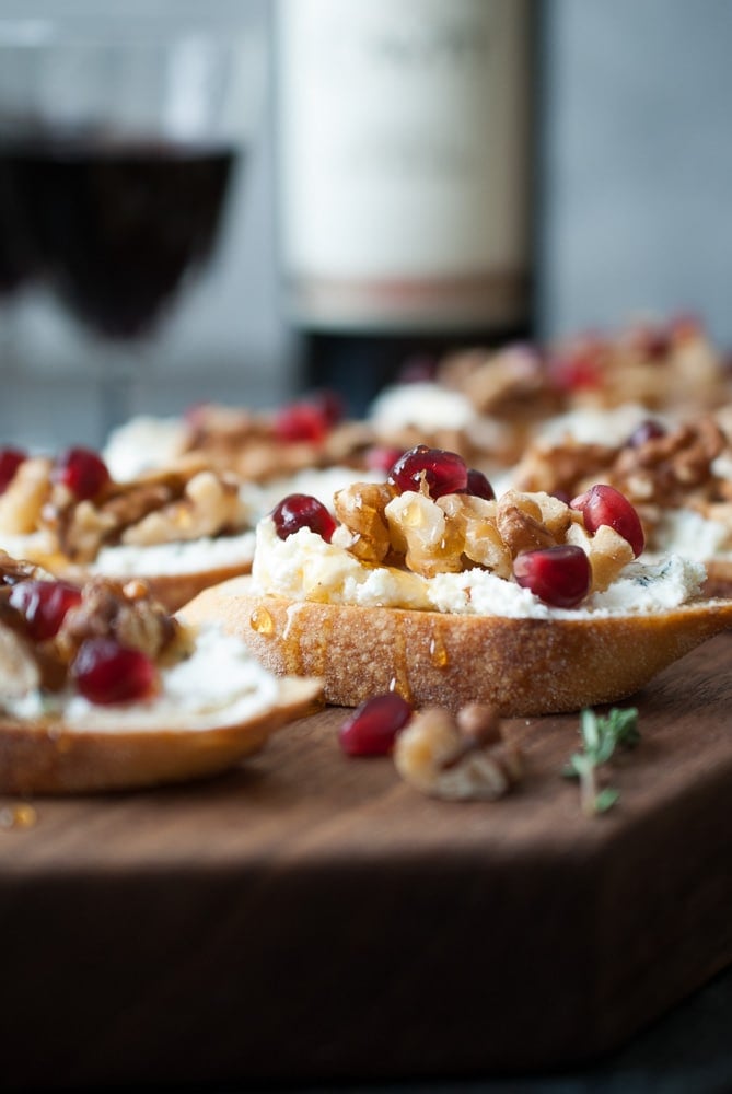 Goat Cheese & Walnut Crostini