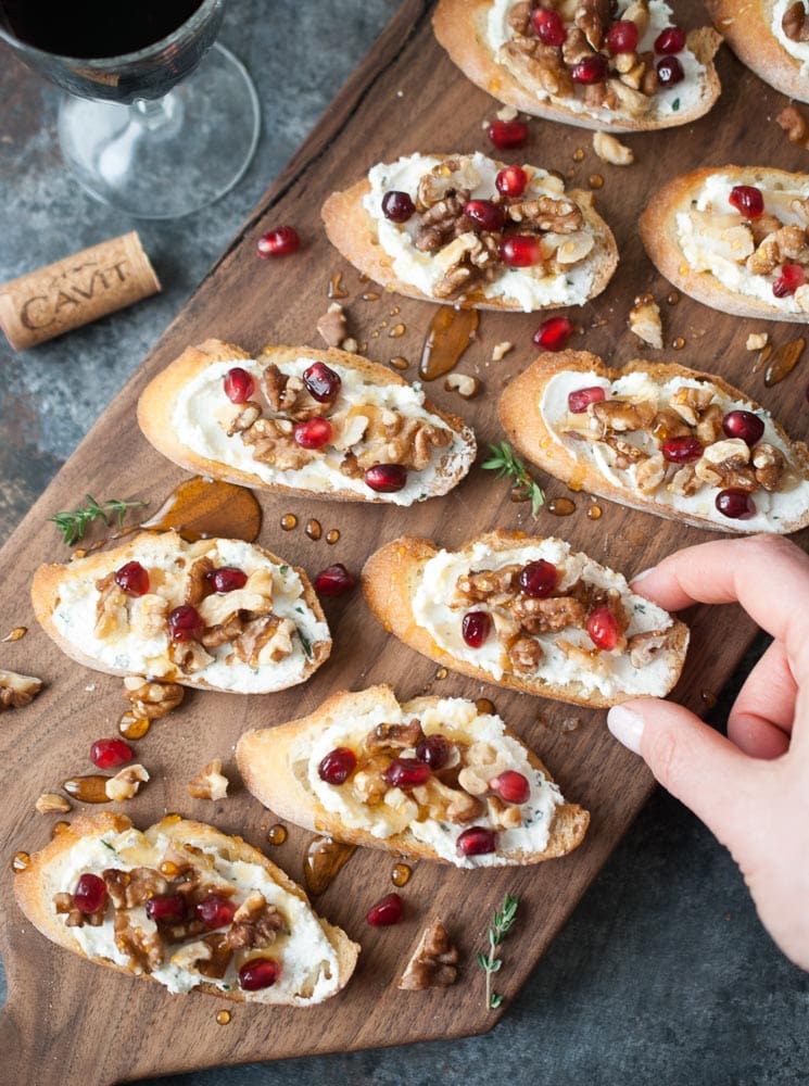 Goat Cheese & Walnut Crostini