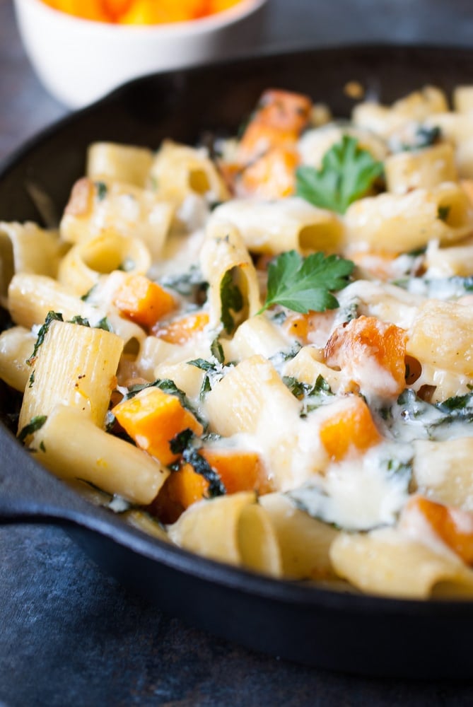 Butternut Squash Skillet Pasta