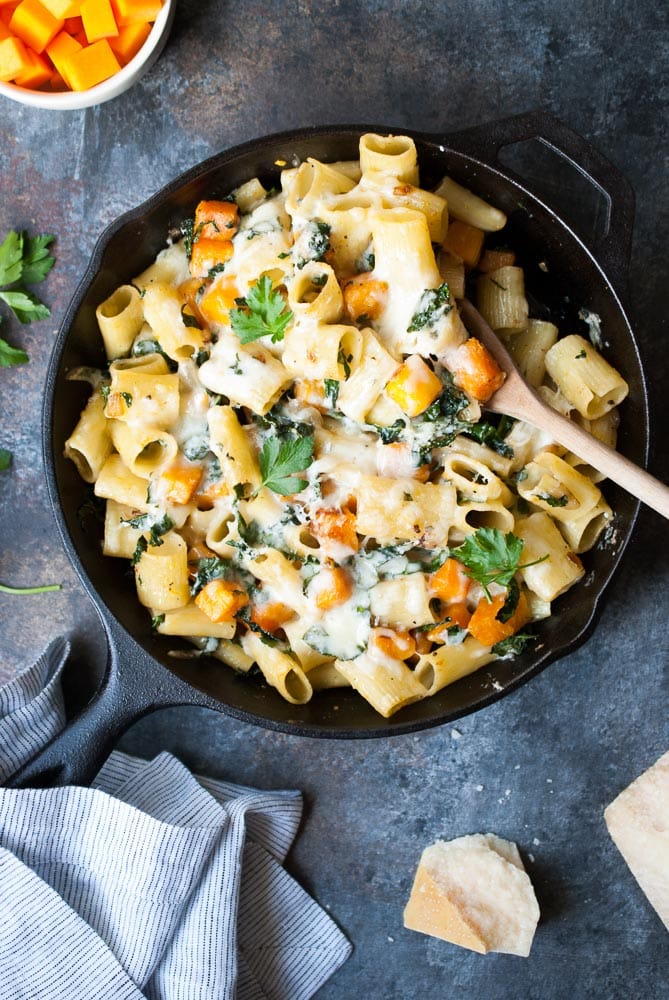 Butternut Squash Skillet Pasta