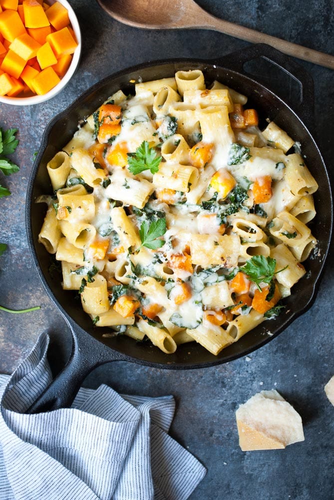 Butternut Squash Skillet Pasta