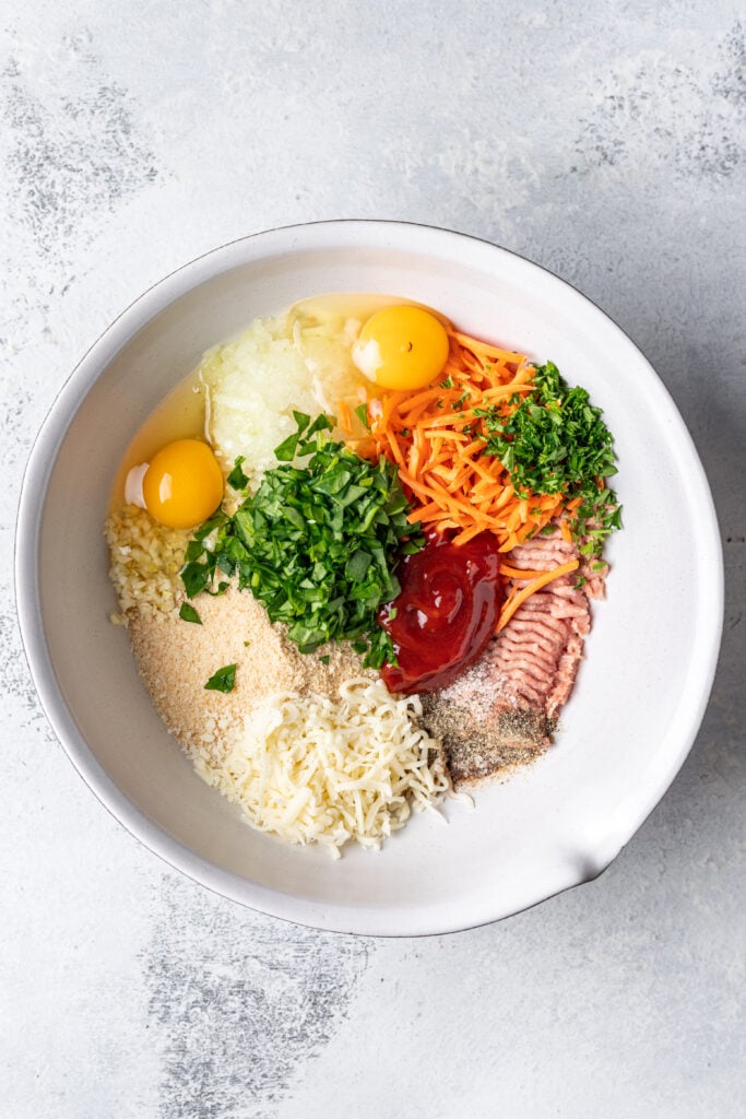 meatloaf mixture in a bowl
