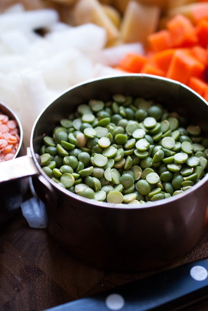 Instant Pot Split Pea & Lentil Soup