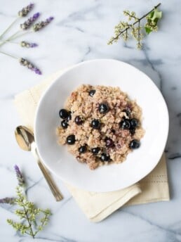 Coconut Cherry Blueberry Quinoa