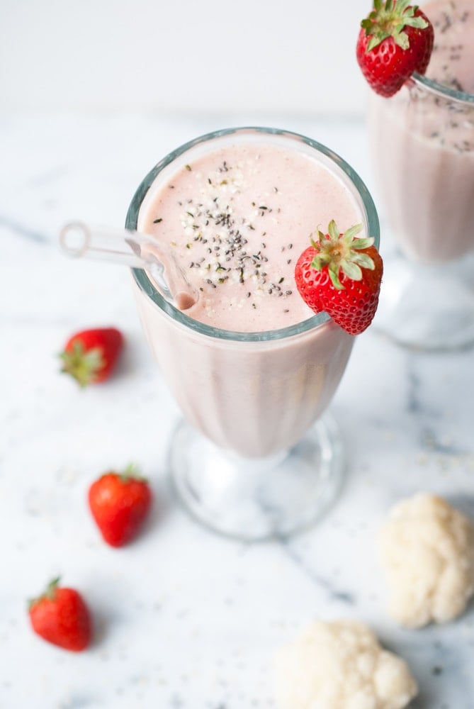 Strawberry Cauliflower Smoothie