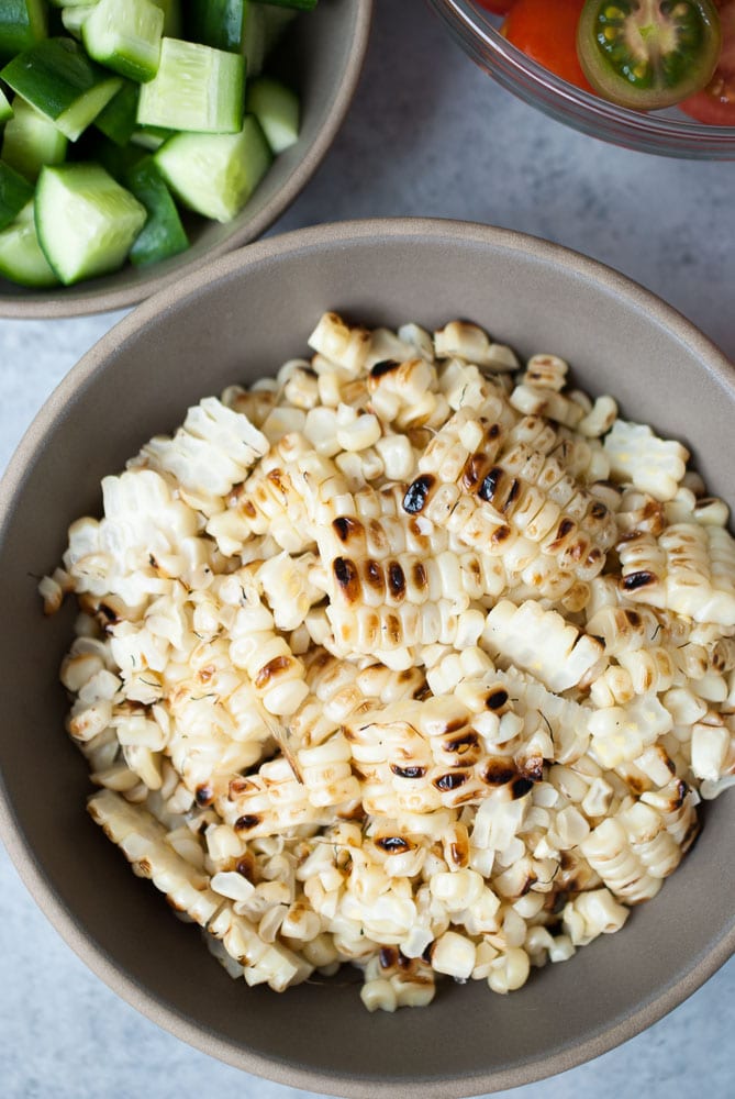 Grilled Corn Panzanella